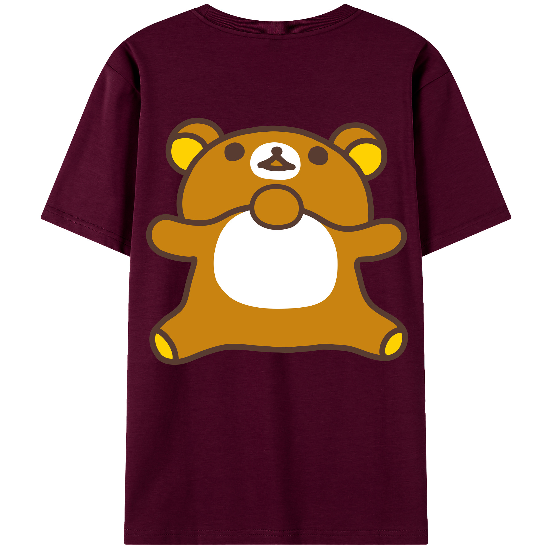 （画像用） リラックマ リラックマ キイロイトリ Rilakkuma Korilakkuma Kiiroitori レディース半袖Tシャツ(バックプリント)